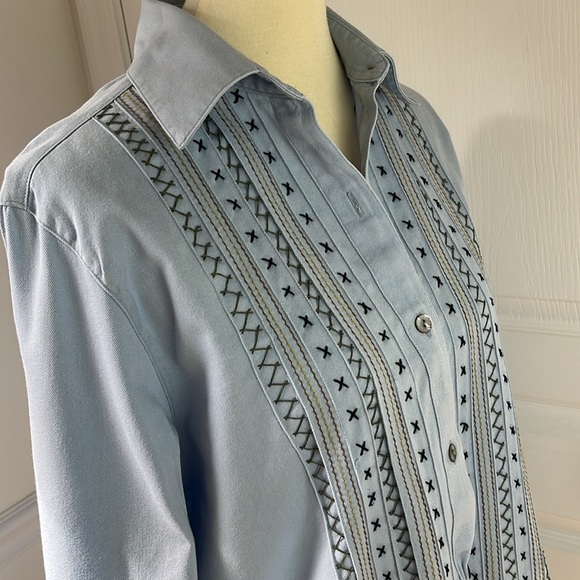 Stonebridge Denim Long Sleeve Top - Picture 7 of 9